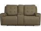 Iris Power Reclining Loveseat with Console and Power Headrests