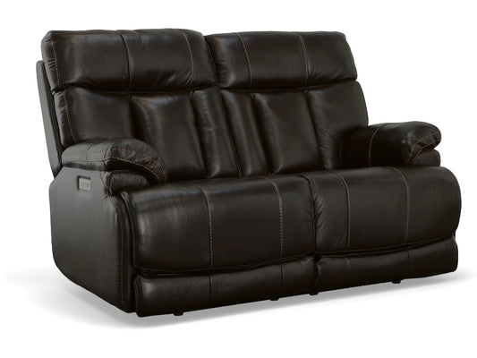 Clive Power Reclining Loveseat with Power Headrests and Lumbar