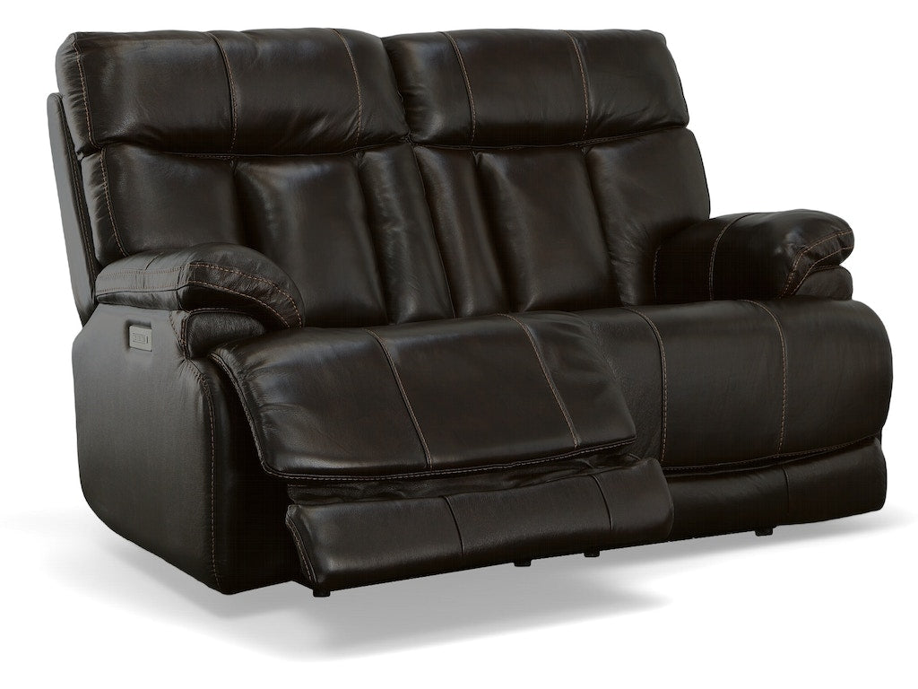 Clive Power Reclining Loveseat with Power Headrests and Lumbar