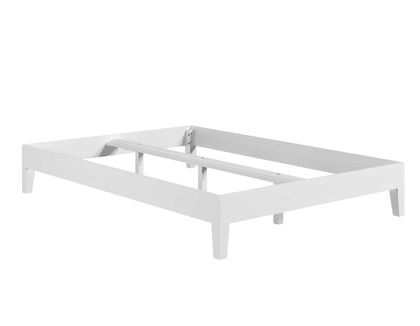 Nix Full Platform Bed, White