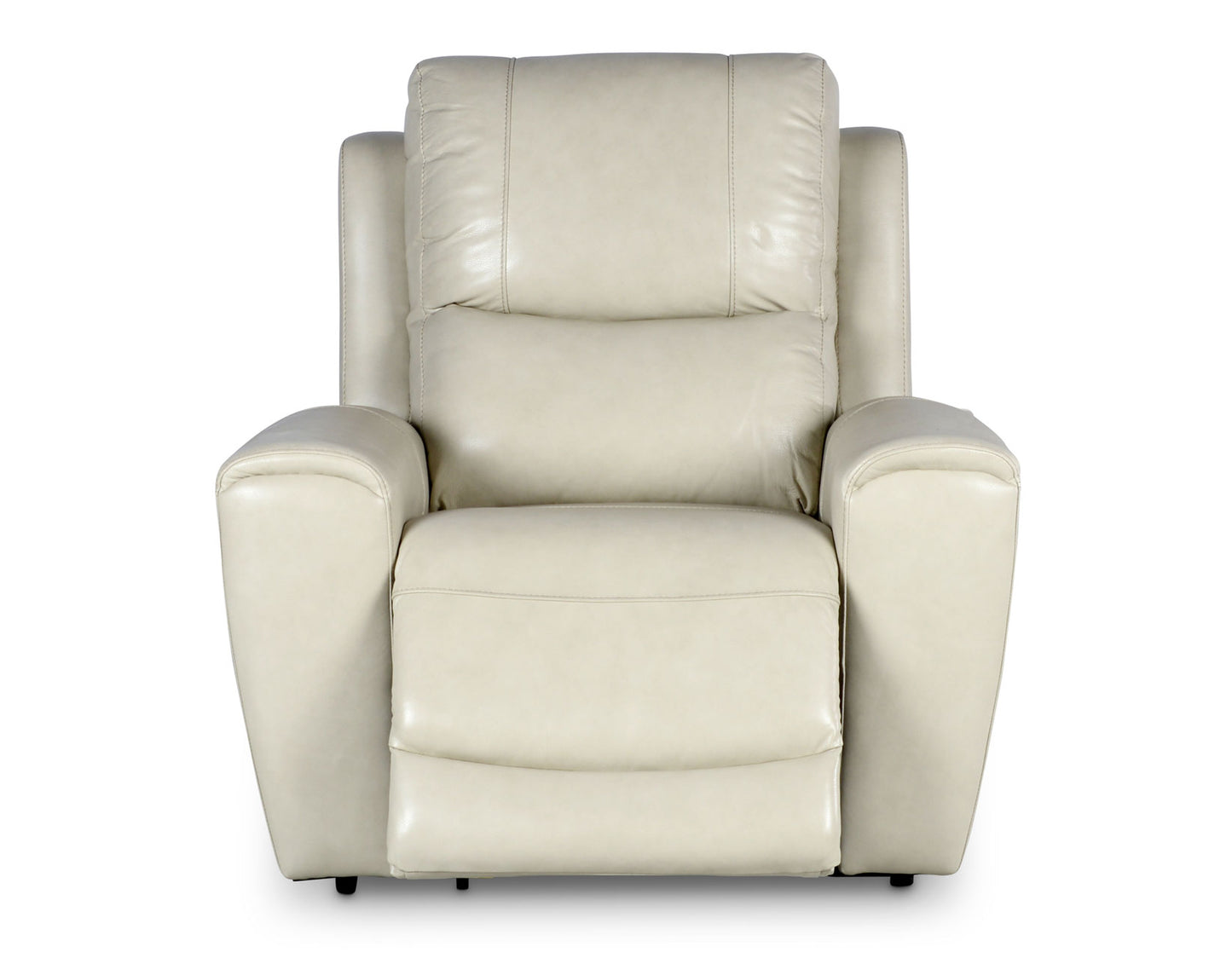 Laurel Dual -Power Leather Recliner, Ivory