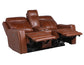 Natalia Dual-Power Reclining Console Loveseat, Coach