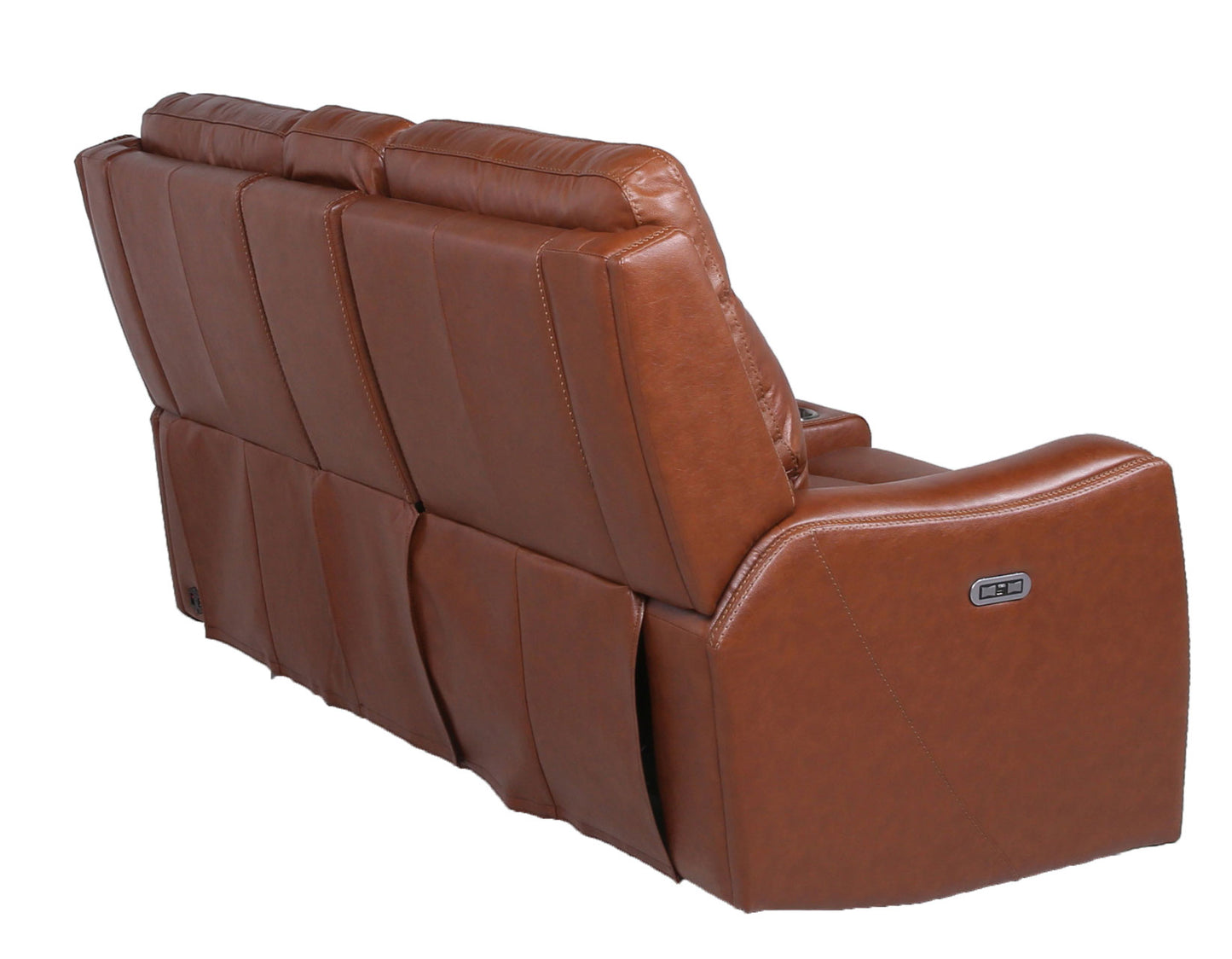 Natalia Dual-Power Reclining Console Loveseat, Coach