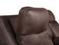 Valencia Dual-Power Leatherette Recliner, Walnut