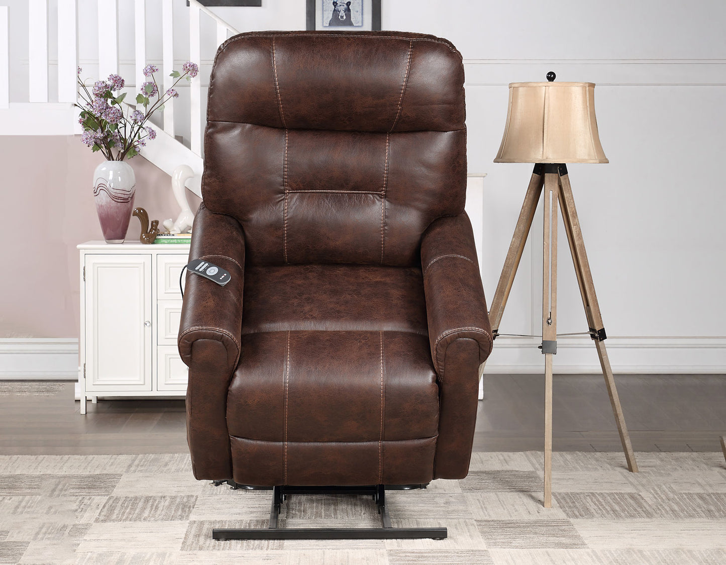 Ottawa Power Lift Chair with Heat and Massage, Walnut