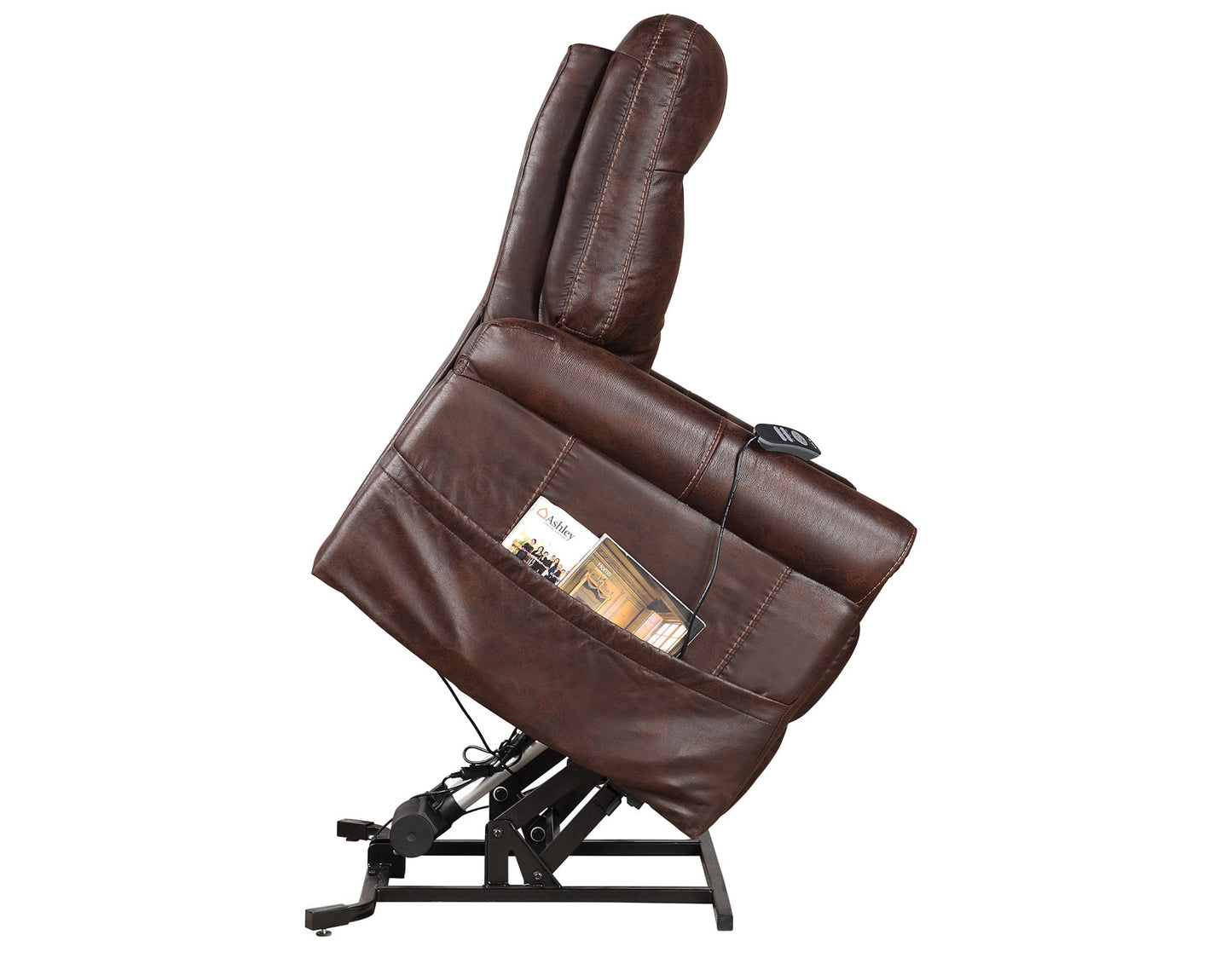 Ottawa Power Lift Chair with Heat and Massage, Walnut