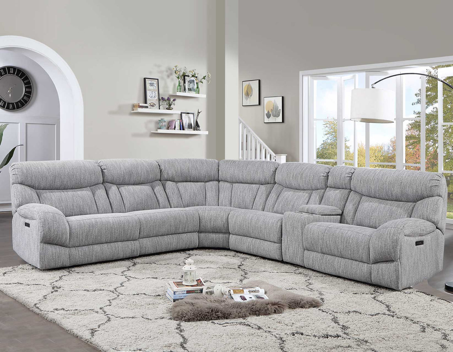 Park City 6-Piece Dual-Power Sectional