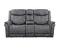 Morrison Dual-Power Reclining Console Loveseat, Stone