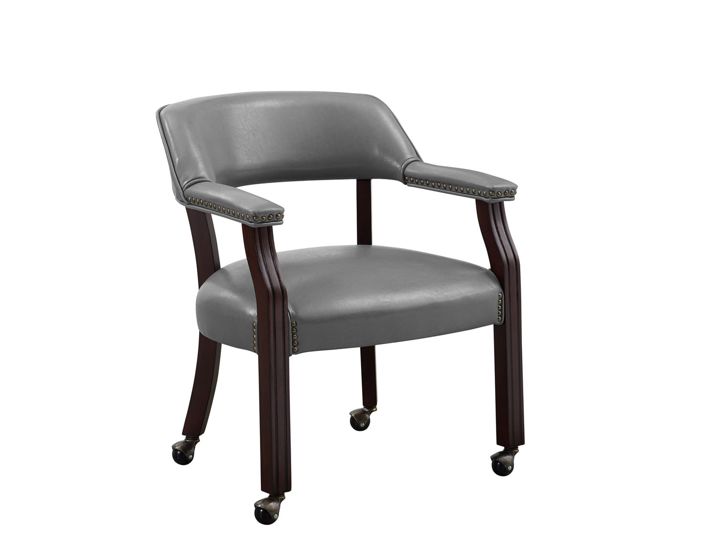 Tournament Arm Chair w/Casters, Gray