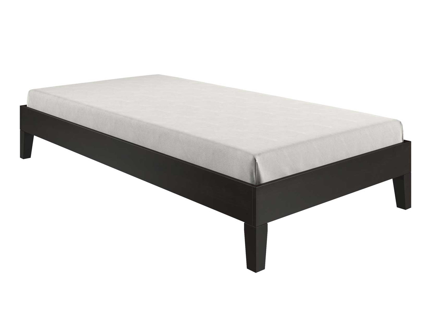 Nix Twin Platform Bed, Black