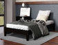 Nix Twin Platform Bed, Black