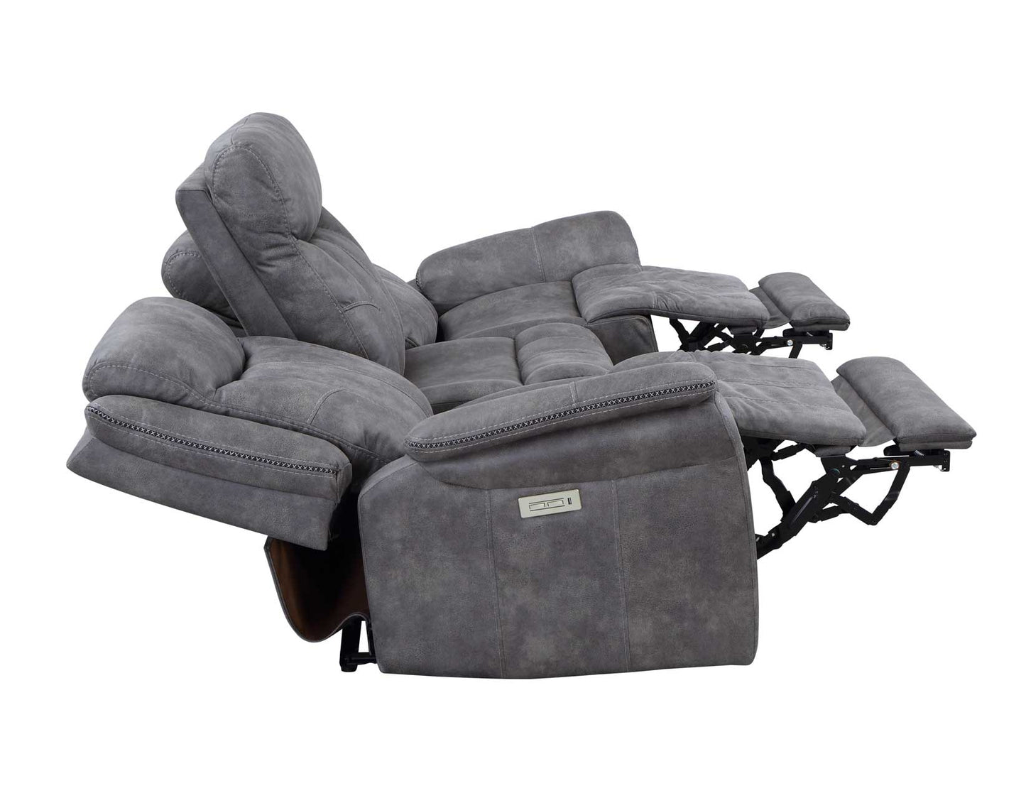 Morrison Dual-Power Reclining Sofa, Stone