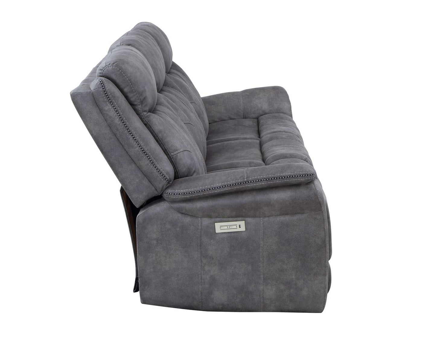 Morrison Dual-Power Reclining Sofa, Stone