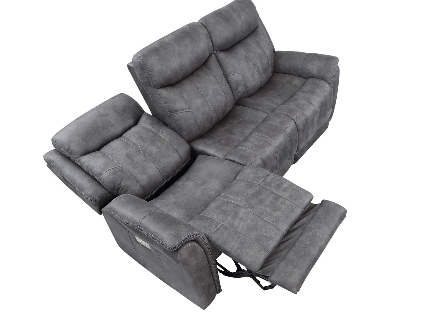 Morrison Dual-Power Reclining Sofa, Stone