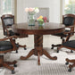 Turk Round Dining and Billiard Poker Game Table Tobacco