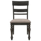 Bridget Wood Dining Side Chair Charcoal (Set of 2)