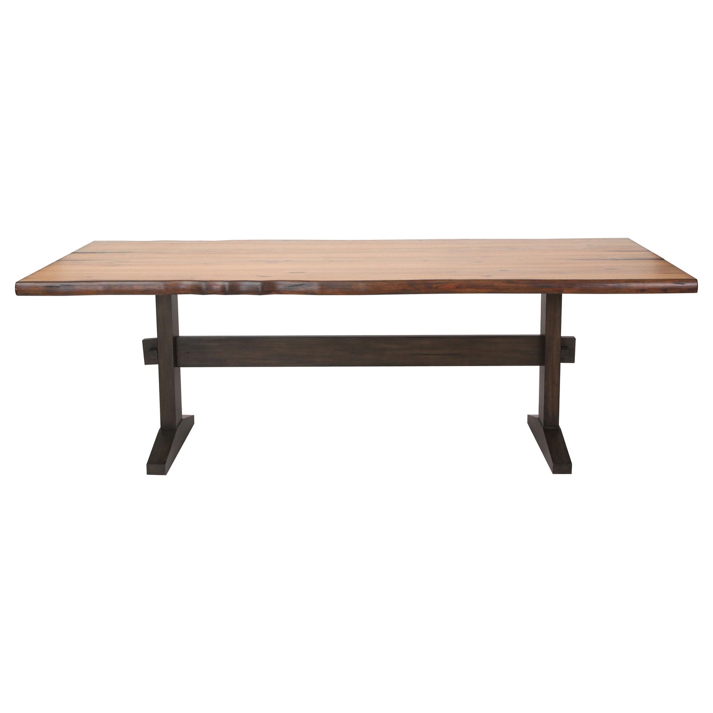 Bexley 90-inch Live Edge Dining Table Natural Honey