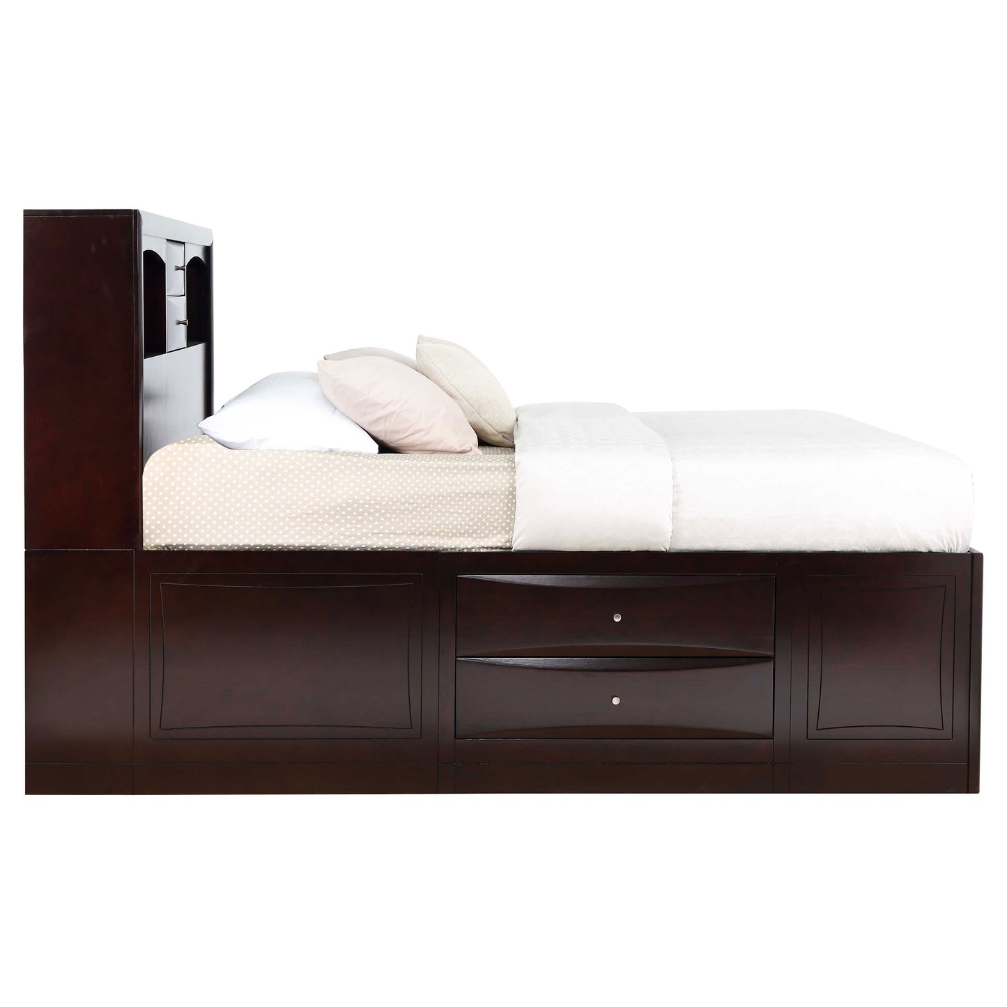 Phoenix 4-piece Queen Bedroom Set Cappuccino