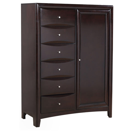 Phoenix 8-drawer Bedroom Chest Cappuccino