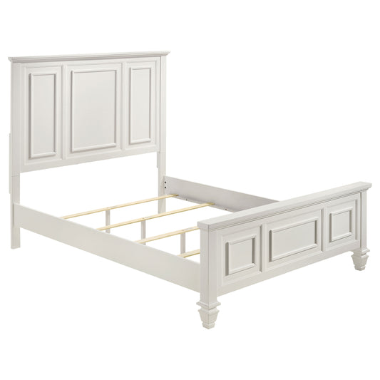 Sandy Beach 5-piece Queen Bedroom Set Cream White