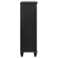 Sandy Beach 8-drawer Door Chest Black