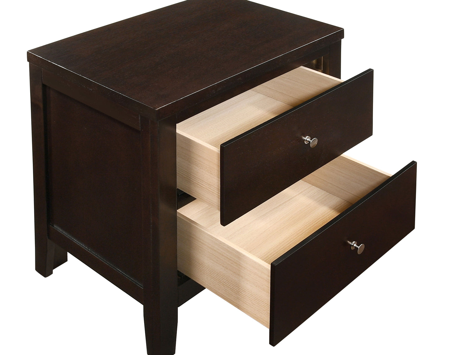 Carlton 2-drawer Nightstand Cappuccino