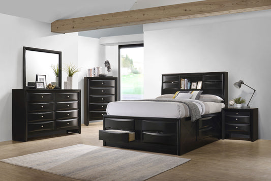 Briana 4-piece Eastern King Bedroom Set Black