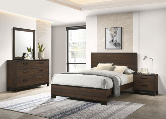 Edmonton 4-piece Eastern King Bedroom Set Rustic Tobacco