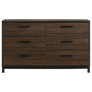 Edmonton 6-drawer Dresser Rustic Tobacco