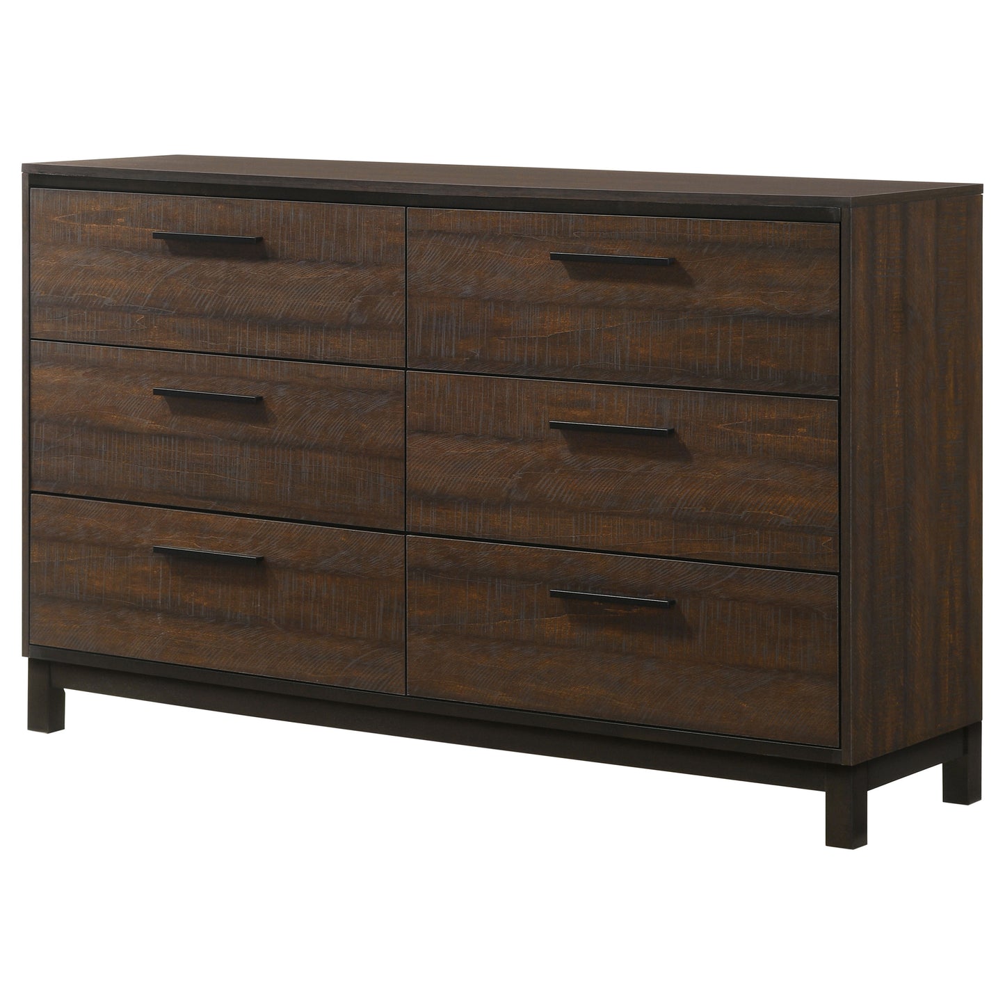 Edmonton 6-drawer Dresser Rustic Tobacco