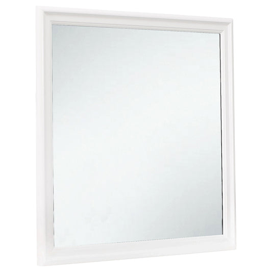 Louis Philippe Dresser Mirror White