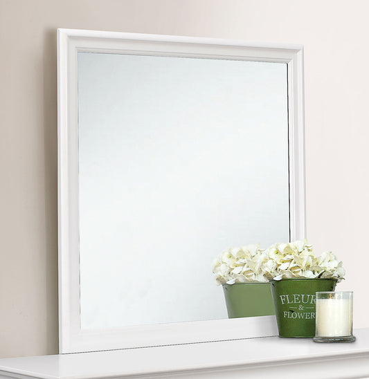 Louis Philippe Dresser Mirror White