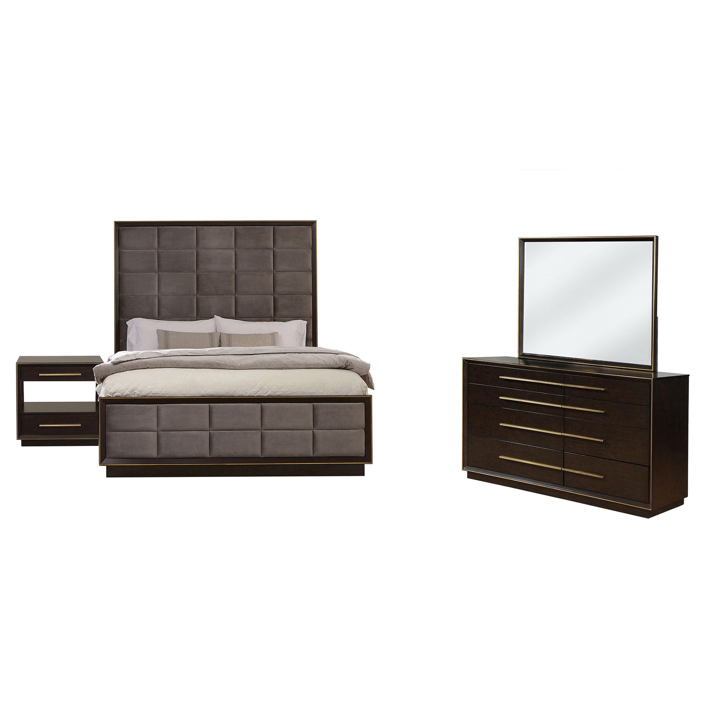 Durango 4-piece Queen Bedroom Set Smoked Peppercorn