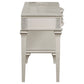 Evangeline 4-drawer Vanity Desk Makeup Table Silver Oak