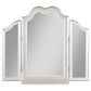 Evangeline Tri-Fold Vanity Mirror Silver Oak