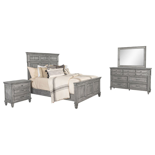 Avenue 4-piece Eastern King Bedroom Set Weathered Grey