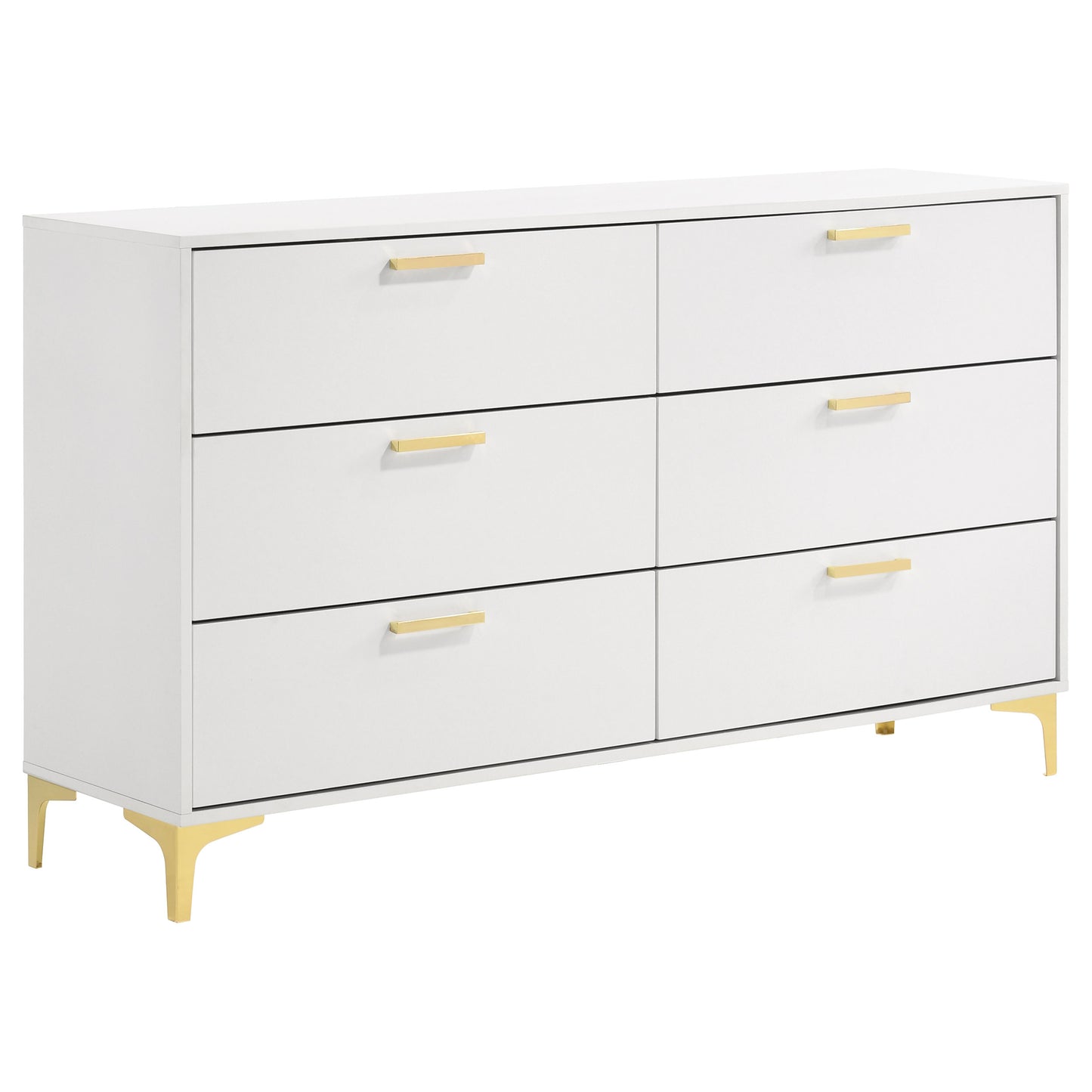 Kendall 6-drawer Dresser White