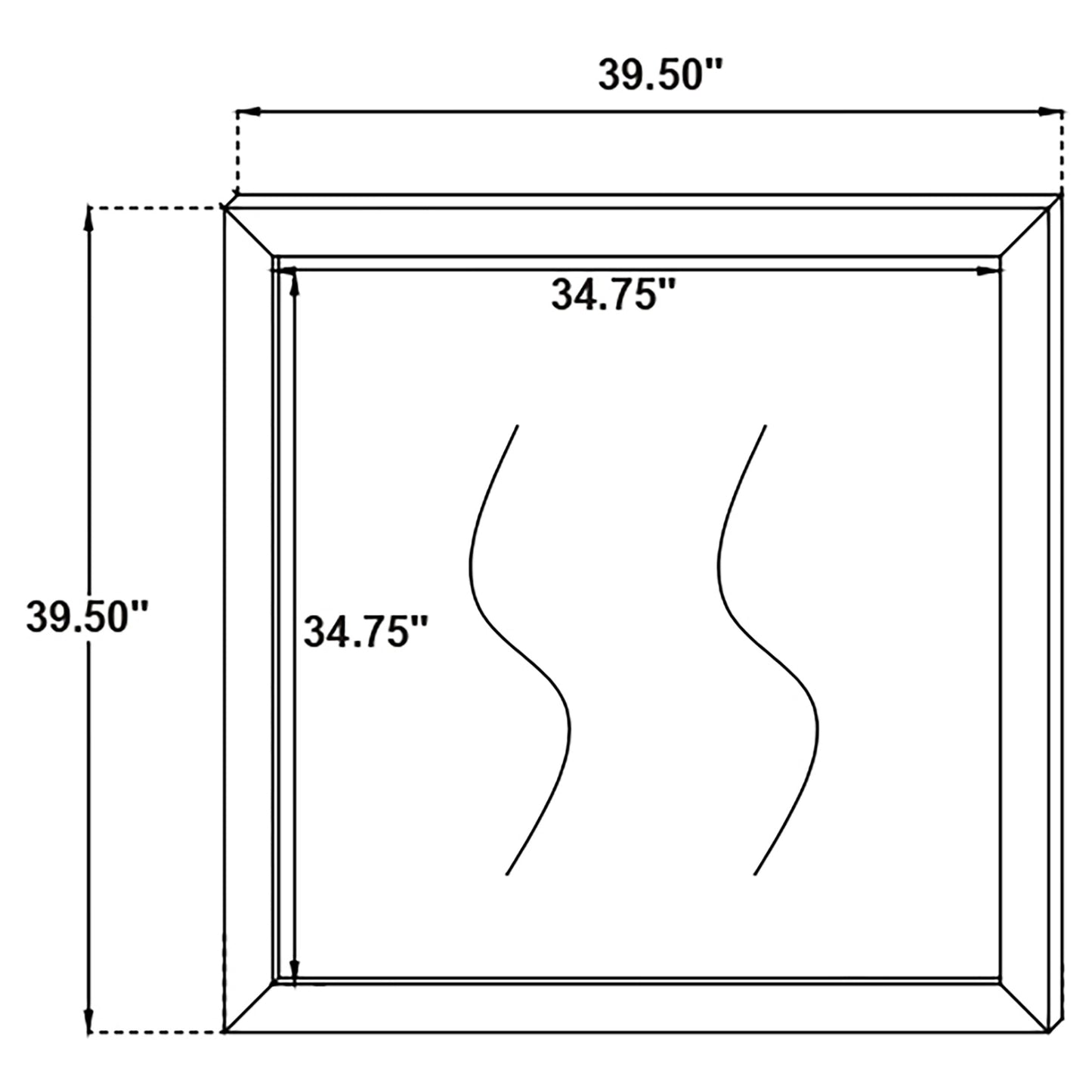 Kendall Dresser Mirror White