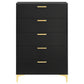 Kendall 5-drawer Bedroom Chest Black