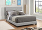 Dorian Upholstered Eastern King Panel Bed Grey