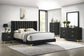 Kendall Upholstered Eastern King Panel Bed Black