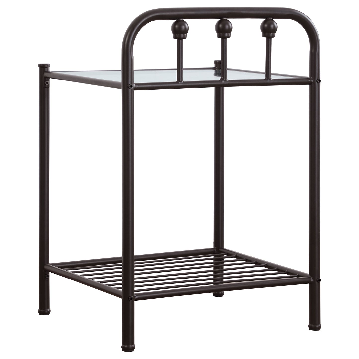 Livingston Metal 1-shelf Nightstand Dark Bronze