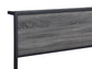 Ricky Metal Twin Panel Bed Grey