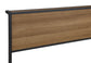 Ricky Metal Full Panel Bed Light Oak