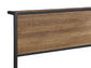 Ricky Metal Twin Panel Bed Light Oak