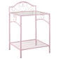 Massi Metal 1-shelf Nightstand Powder Pink