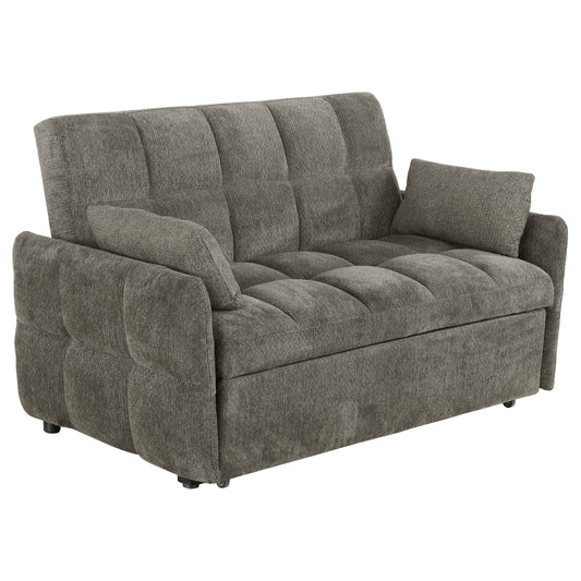 Cotswold Upholstered Convertible Sleeper Sofa Bed Dark Grey