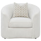 Rainn Boucle Upholstered Sloped Arm Accent Chair Latte