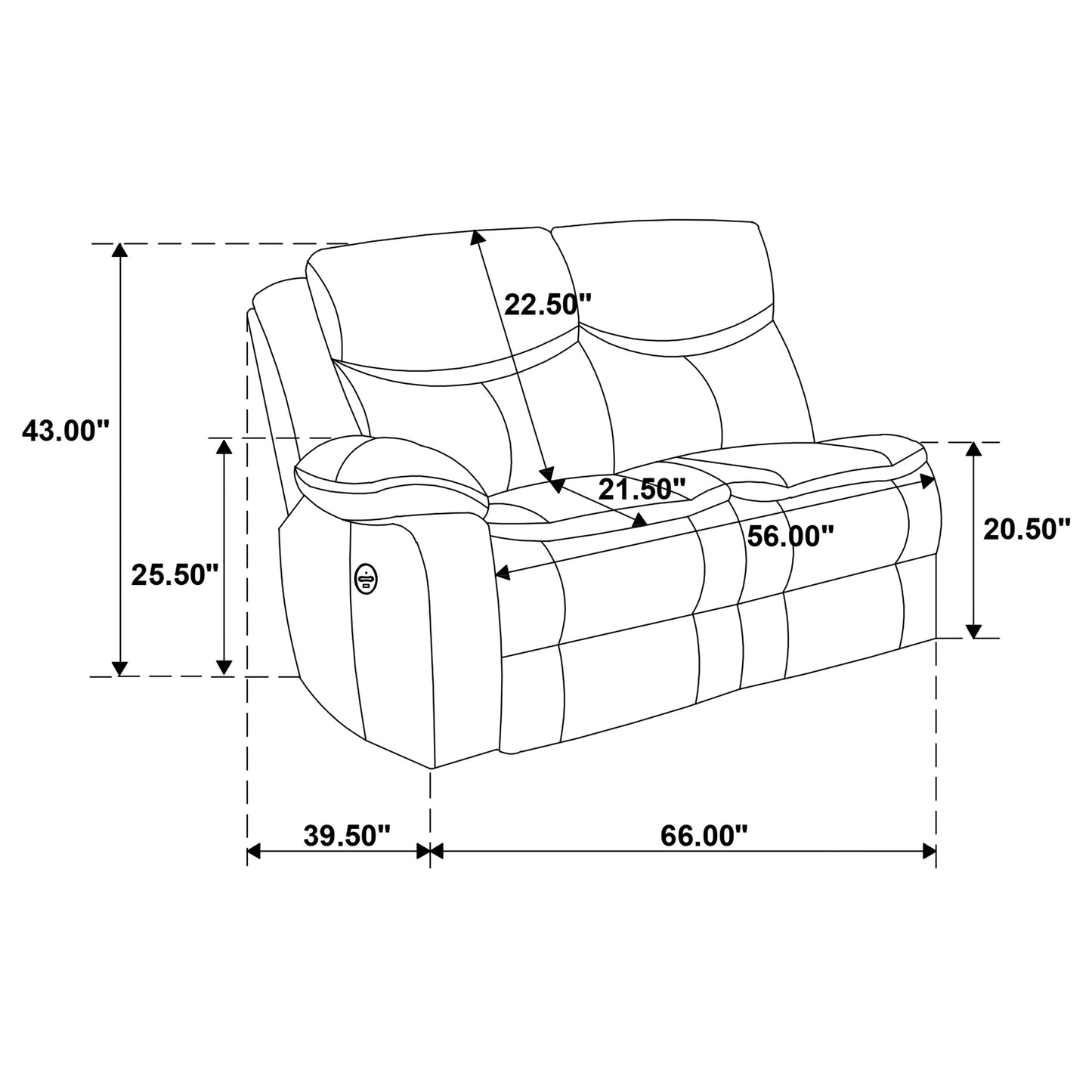 Sycamore Upholstered Power Reclining Sectional Sofa Grey