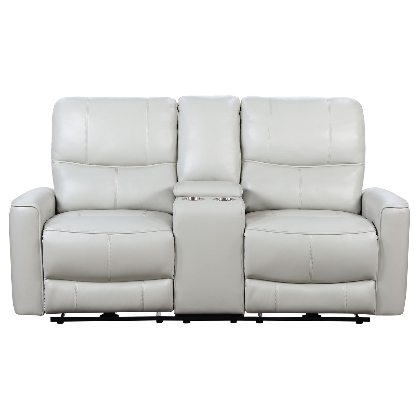 Greenfield Upholstered Power Reclining Loveseat Dove Grey